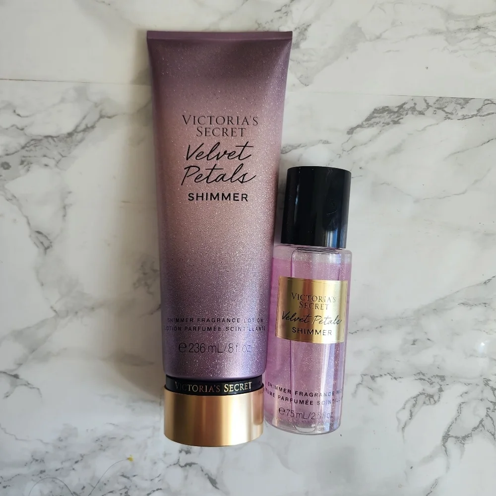 Victoria's Secret Fragrance Mist 2.5oz & Lotion 8oz Velvet Shimmer